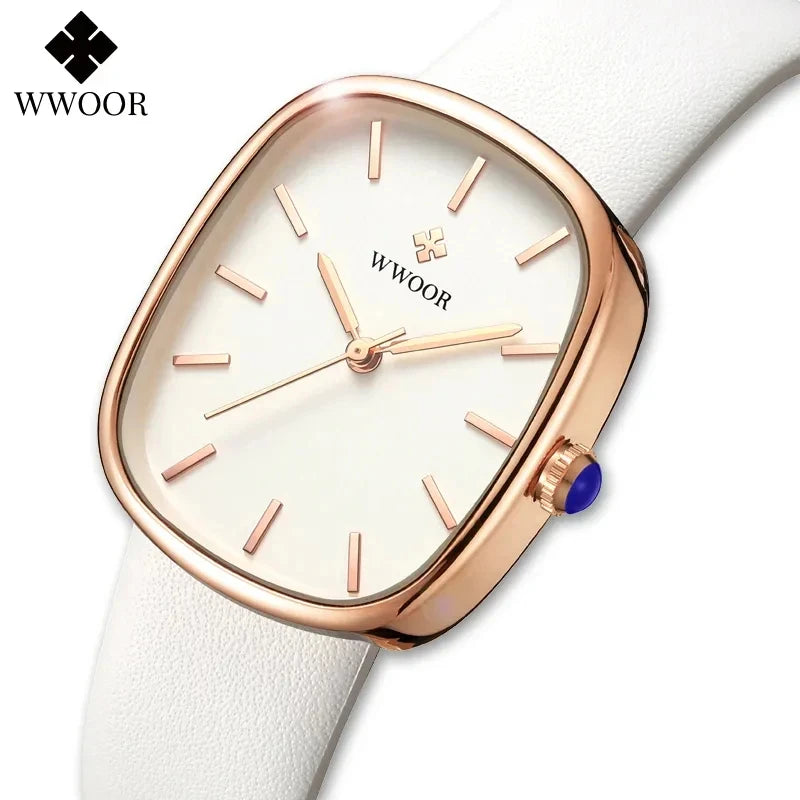 Relógio Feminino WWOOR - Luxo e Elegância para Toda Ocasião